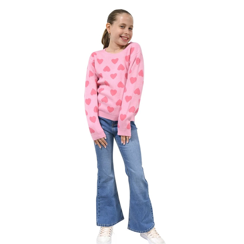 NWT Zunie Girls Valentines Day Sweater